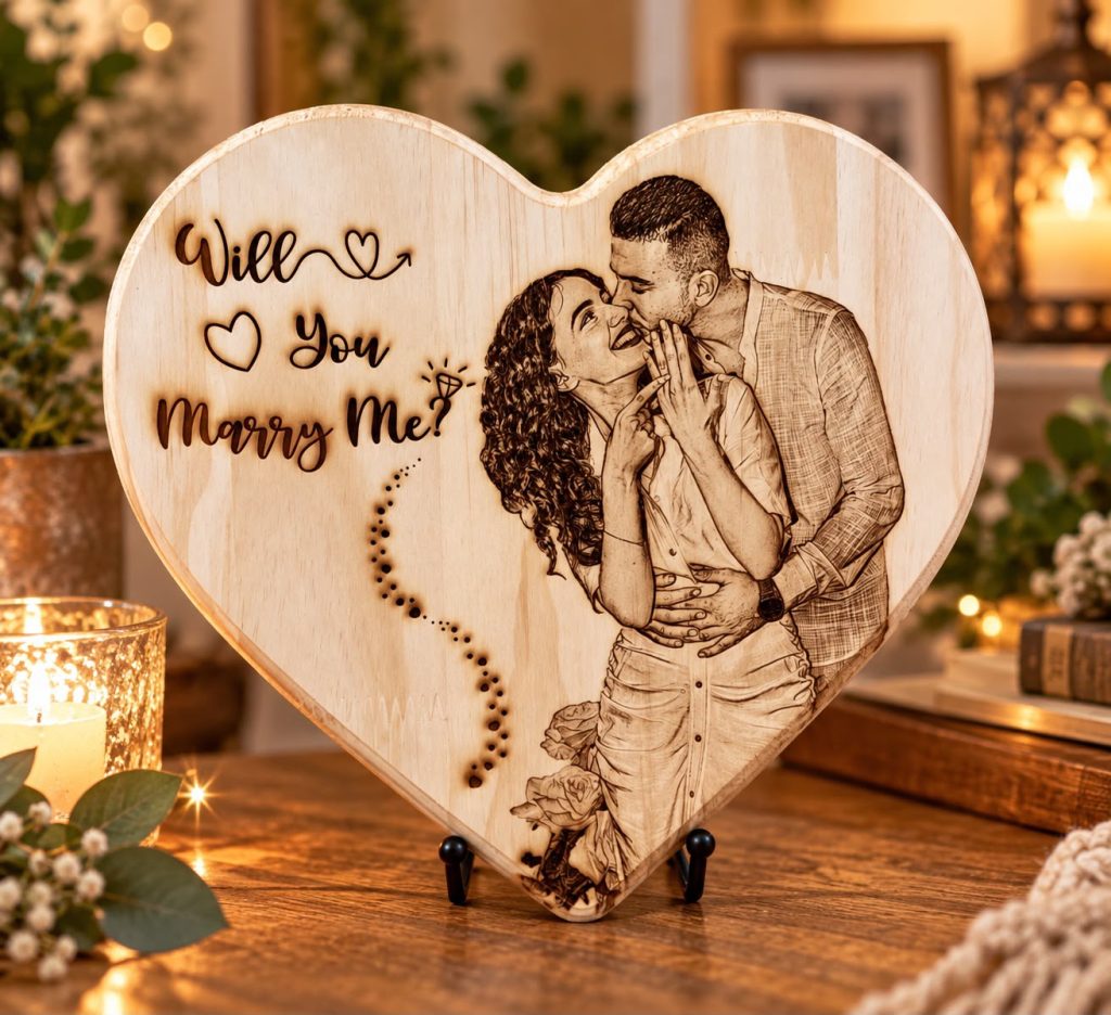 Big Heart Plaque · Personalization example 1